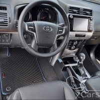 Коврики текстильные на Toyota Land Cruiser Prado 150 рестайл 3 ряда (2013->)