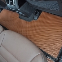 Двухслойные коврики EVA на Hyundai Santa Fe IV 3 ряда (2018-2020)