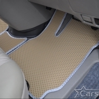 Двухслойные коврики EVA на Toyota Noah-Voxy II пр.руль (2007-2015) 2 ряд - с проходом